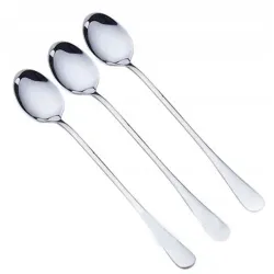 Морозиво ложки 6 штук L-SPN-S (Срібло набір малюнок)