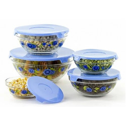 Судок FRICO FRU-431 5шт/наб скло/візерунок