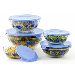 Судок FRICO FRU-431 5шт/наб скло/візерунок