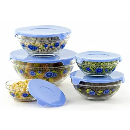 Судок FRICO FRU-431 5шт/наб скло/візерунок