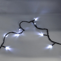 Гирлянда-нить (String-Lights) 100W-7 внутренняя, пров.:черный, 7м (Белый)