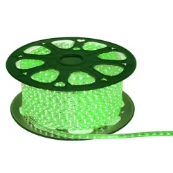 Гірлянда-стрічка (Rope-Lights) SMD5050-G зовнішня, пров.:прозорий, 100м (Зелений)