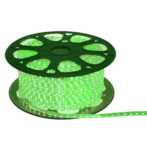 Гірлянда-стрічка (Rope-Lights) SMD5050-G зовнішня, пров.:прозорий, 100м (Зелений)