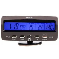 Термометр з годинником VST-7045V
