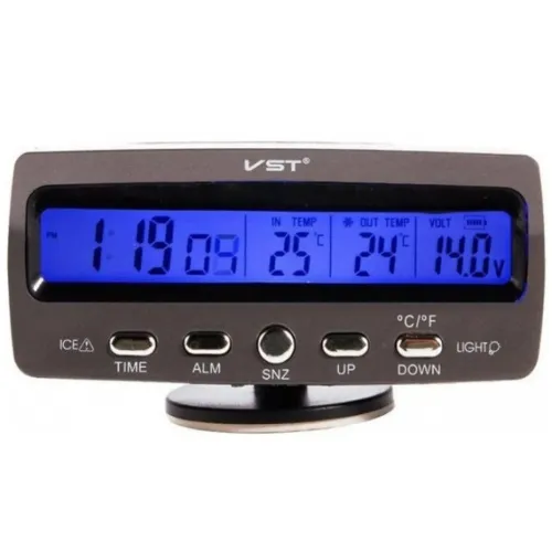 Термометр з годинником VST-7045V