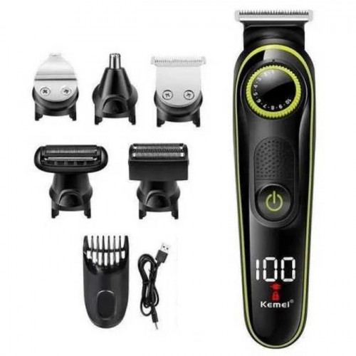 Машинка для стрижки 5в1 Kemei Km-696