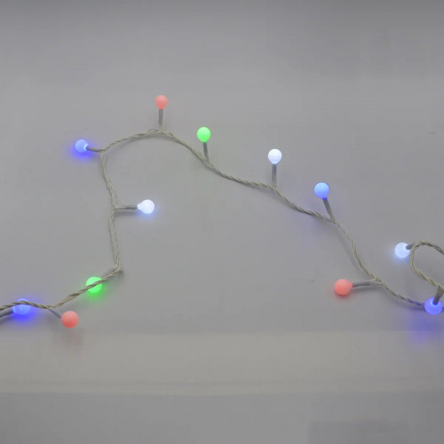 Гирлянда-нить (String-Lights) 200M-6-1 внутренняя, пров.:белый, 12м (Разноцветная)