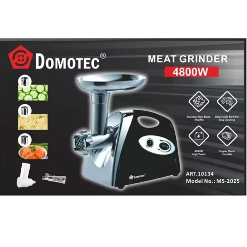 М'ясорубка DOMOTEC MS-2025 (соковитискач, терки та шатківниці) 4800W