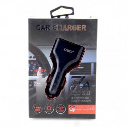 Автомобільний зарядний пристрій 4-USB QC3.0 №009 7A