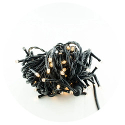 Гирлянда-нить (String-Lights) 2.5Line100-WW наружная, пров.:черный, 8м (Белый-теплый)