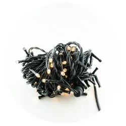 Гірлянда-нитка (String-Lights) 2.5Line100-WW зовнішня, пров.: чорний, 8м (Білий-теплий)