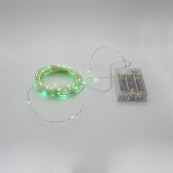 Гирлянда-роса (Copper Wire) 200G-1 Batteryвнутренняя, пров.:прозрачный, (Зеленый)