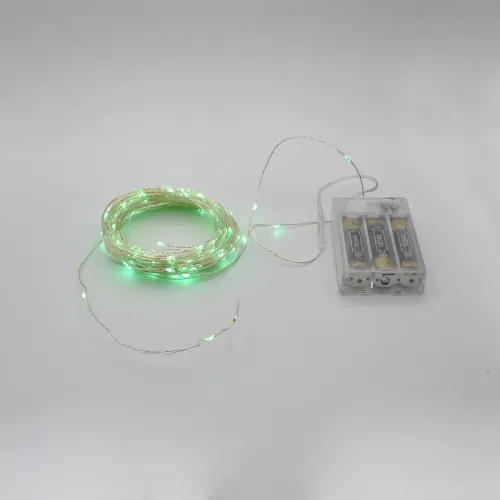 Гірлянда-роса (Copper Wire) 200G-1 Batteryвнутрішня, пров.:прозорий,(Зелений)