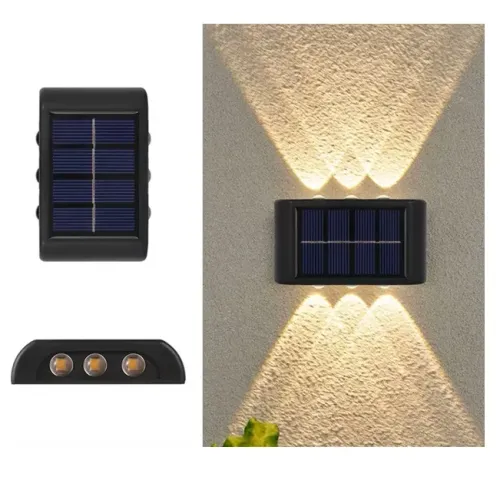 Світильник садовий, фасадний на сонячній батареї 6 LED