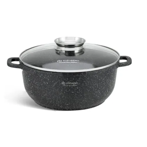 Котел EDENBERG EB-8119 (5,6л, 26см, круглий, мармуровий)