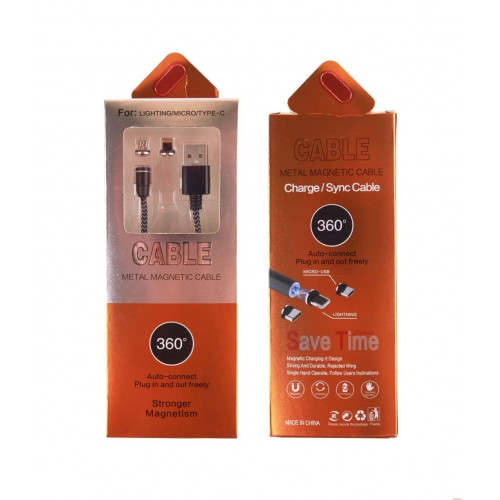 USB-кабель Lightning + Micro USB Magnet XF-23