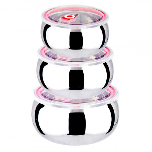 Судок UNIQUE UN-1516 3шт/наб нержавіюча сталь