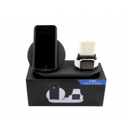 Беспроводное зарядное устройство WIRELESS FAST CHARGER 3в1