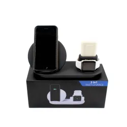 Бездротовий зарядний пристрій WIRELESS FAST CHARGER 3в1