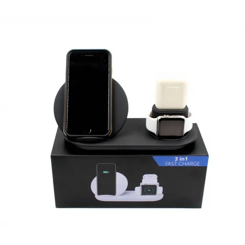 Бездротовий зарядний пристрій WIRELESS FAST CHARGER 3в1