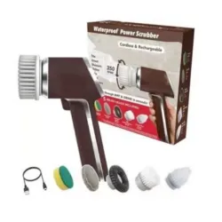 Електрична щітка для прибирання та миття посуду з насадками