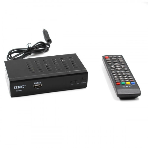 Тюнер DVB-T2 0968 Metal с поддержкой wifi адаптера (с экраном)