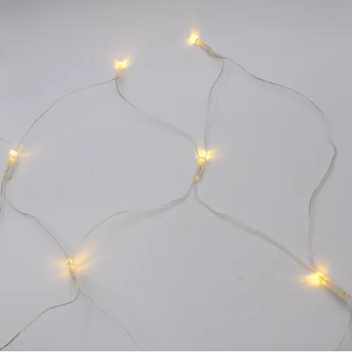 Гірлянда-сітка (Net-Lights) NET180WW-1 внутрішня, пров.:прозорий, 2м (Білий-теплий)