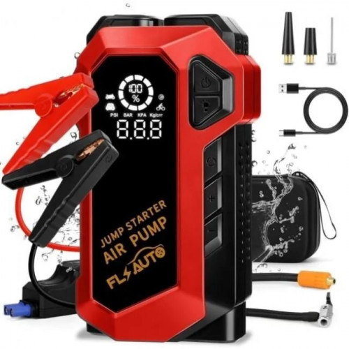 Пусковое автомобильное устройство для аккумулятора JUMP STARTER + Компресор (арт. 18457)