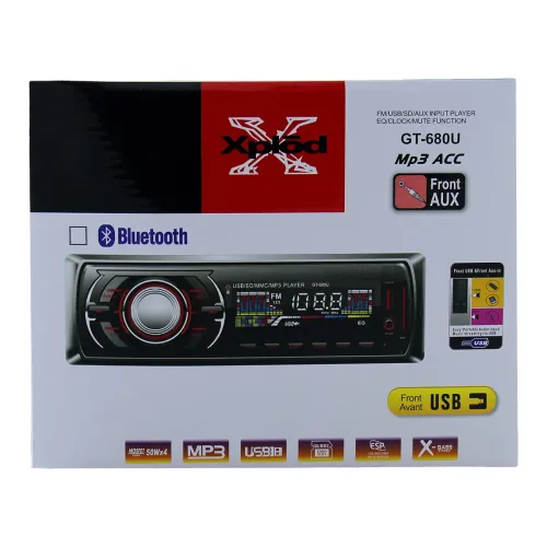 Автомагнітола MP3 680U ISO+BT