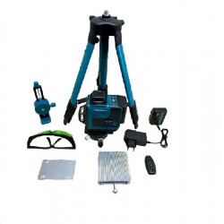 Лазерный уровень аккумуляторный 16 линий 360° зеленый луч , штатив DOMOTEC