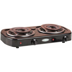 Плита електрична Леміра ETP2-2 2кф., 2000Вт. (Чорний)