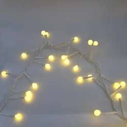 Гірлянда-нитка (String-Lights) 100WW-9 внутрішня, пров.: білий, 3м (Білий-теплий)