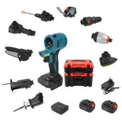 Набір акумуляторних інструментів 13 в 1 у кейсі 21V
