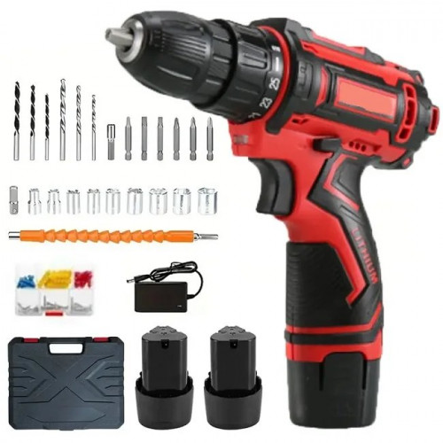 Аккумуляторный шуруповёрт с насадками KRAFFTEC 24V