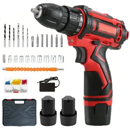 Акумуляторний шуруповерт з насадками KRAFFTEC 24V