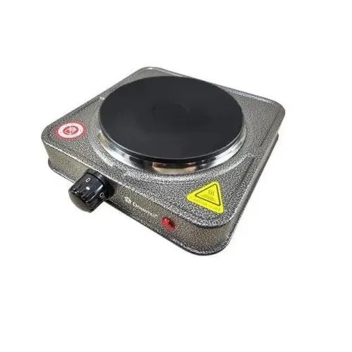 Плита електрична Domotec MS-5821 1кф., 1000Вт. (Сірий)