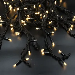 Гірлянда-бахрома (Icecle-Lights) 150 Short curtain-WW-2 зовнішня, пров.: чорний, 10м (Білий-теплий)