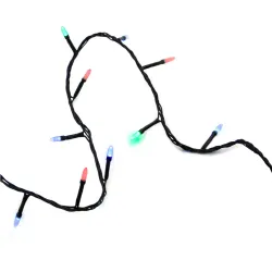 Гірлянда-нитка (String-Lights) 300M-3 внутрішня, пров.: чорний, 12м (Різнокольорова)