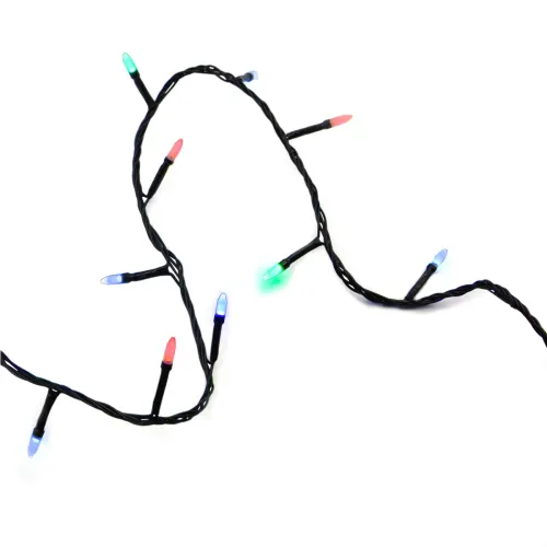 Гірлянда-нитка (String-Lights) 300M-3 внутрішня, пров.: чорний, 12м (Різнокольорова)