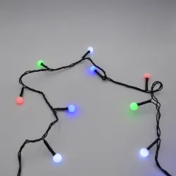 Гірлянда-нитка (String-Lights) 100M-6-2 внутрішня, пров.: чорний, 7м (Різнокольорова)