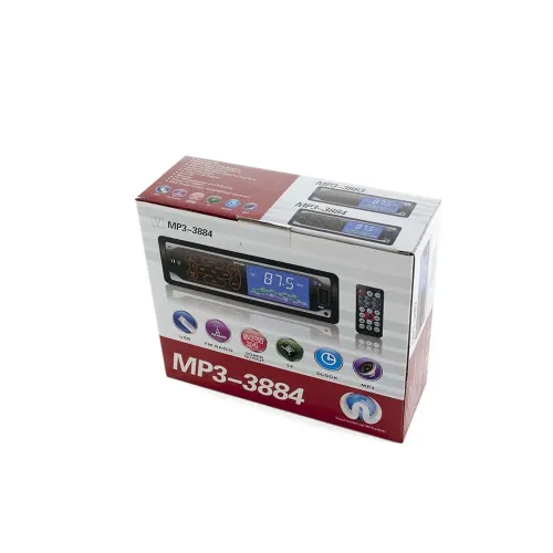 Автомагнітола MP3-3884 ISO 1DIN сенсор