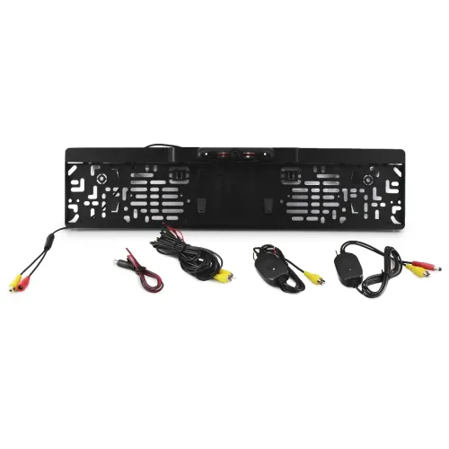 Камера з рамкою для номера бездротова чорна WiFi