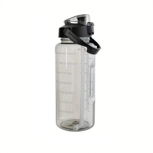 Бутылка для воды 2л с соломинкой и ручкой