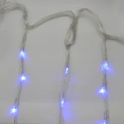 Гірлянда-водоспад (Curtain-Lights) Itrains 400B-2 внутрішня, пров.:прозорий, 3м (Синій)
