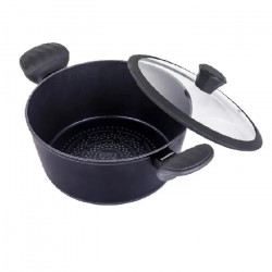 Каструля з алмазним антипригарним покриттям та кришкою EDENBERG EB-3488 6.7л