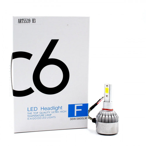 Лампы светодиодные С6 LED H3 (3800Лм, 36Вт, 8-48В)