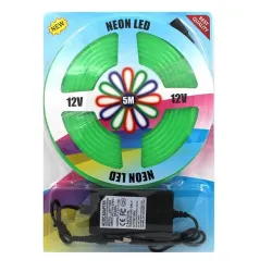 Стрічка силіконова LED NEON 5M Green 12V-220V