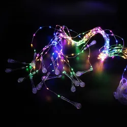 Гірлянда-водоспад (Copper Wire) 300M-8 внутрішня, пров.:прозорий, 3*1.10м (Різнокольоровий)