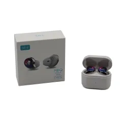 Навушники TWS HBQ SE6 BT Case Білий-Пурпурний