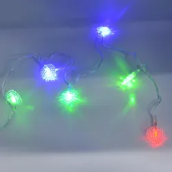Гірлянда-нитка (String-Lights) 20Parts-3 внутрішня, пров.:прозорий, 3м (Різнокольорова)